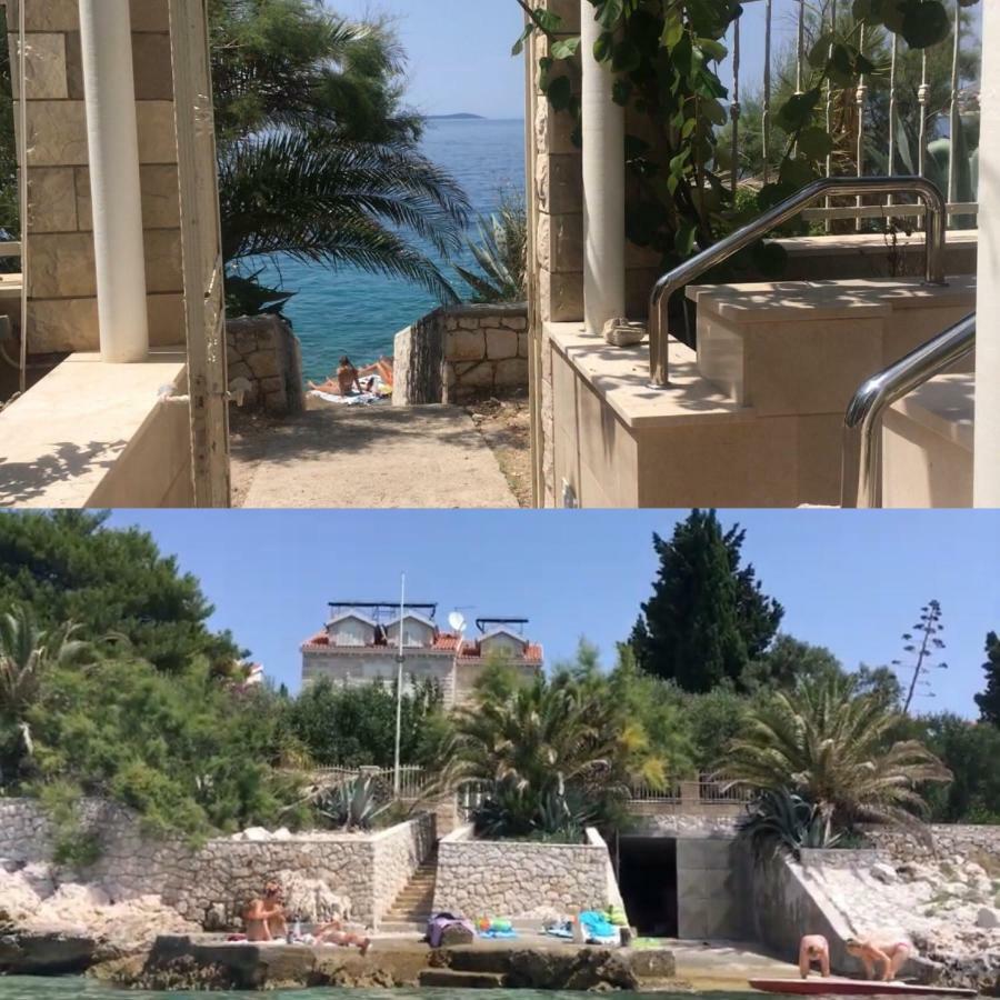 Luxury Seaside Villa With A Classic Mediterranean Olive Garden, A Fully Equipped Professional Kitchen, Pool, Sauna, Padle Boards And Canoe - Miolin Beach House Trogir Kültér fotó
